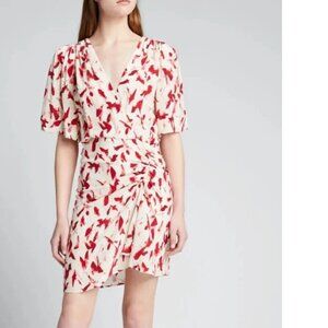 IRO Carta Ruched Short-Sleeve Dress Size 36 US XS